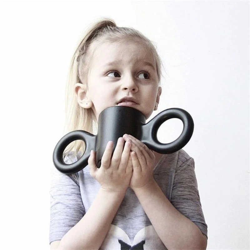 Многоцветная Милая Детская кружка с большими ушами карамельного цвета