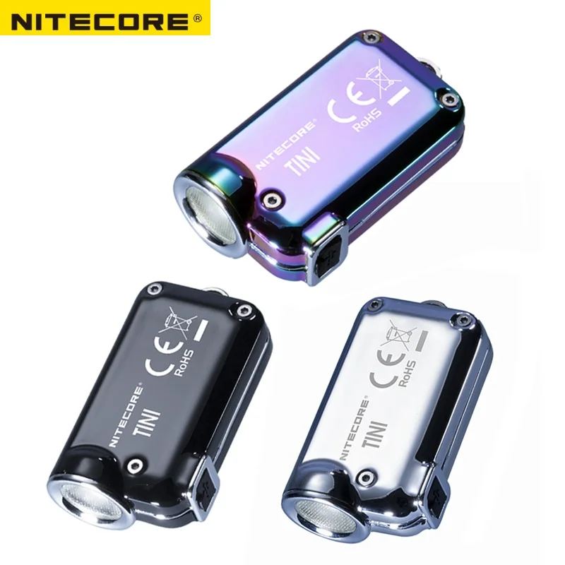 Nitecore TINI SS USB Перезаряжаемый StaNitecore 380 люмен микро зарядка мини металлический