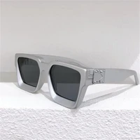 retro plate square sunglasses for women new casual glasses man luxury sunshade mirror for men and women