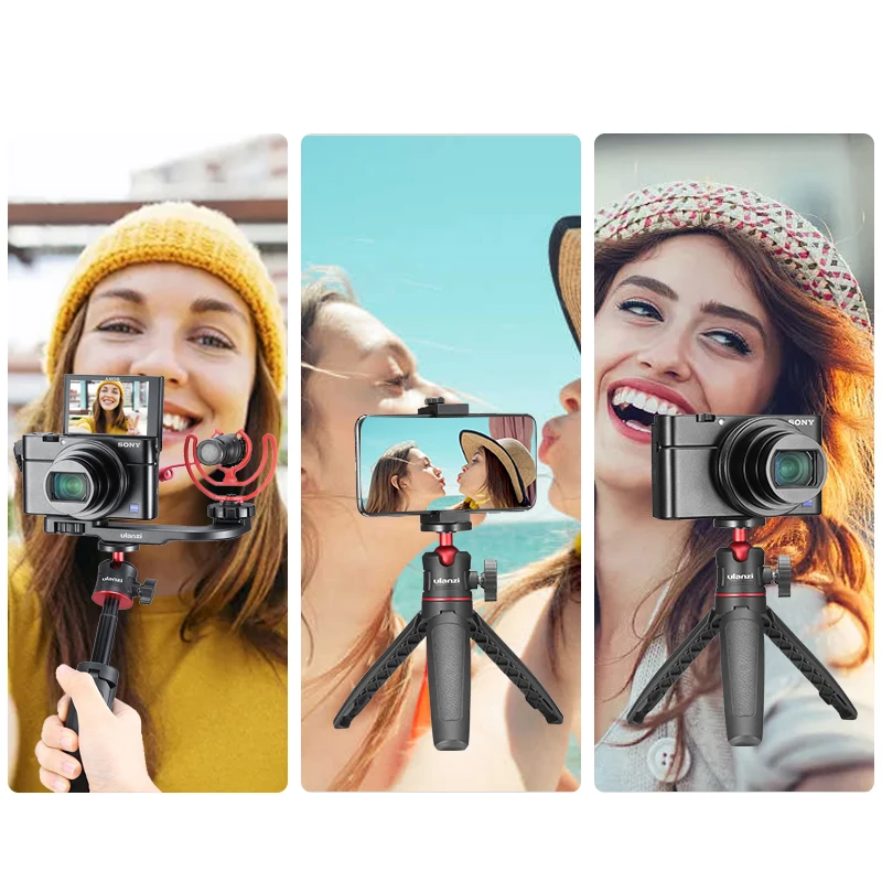 Настольный Мини Портативный штатив с винтом 1/4 для телефона DSLR камера Vlog холодным