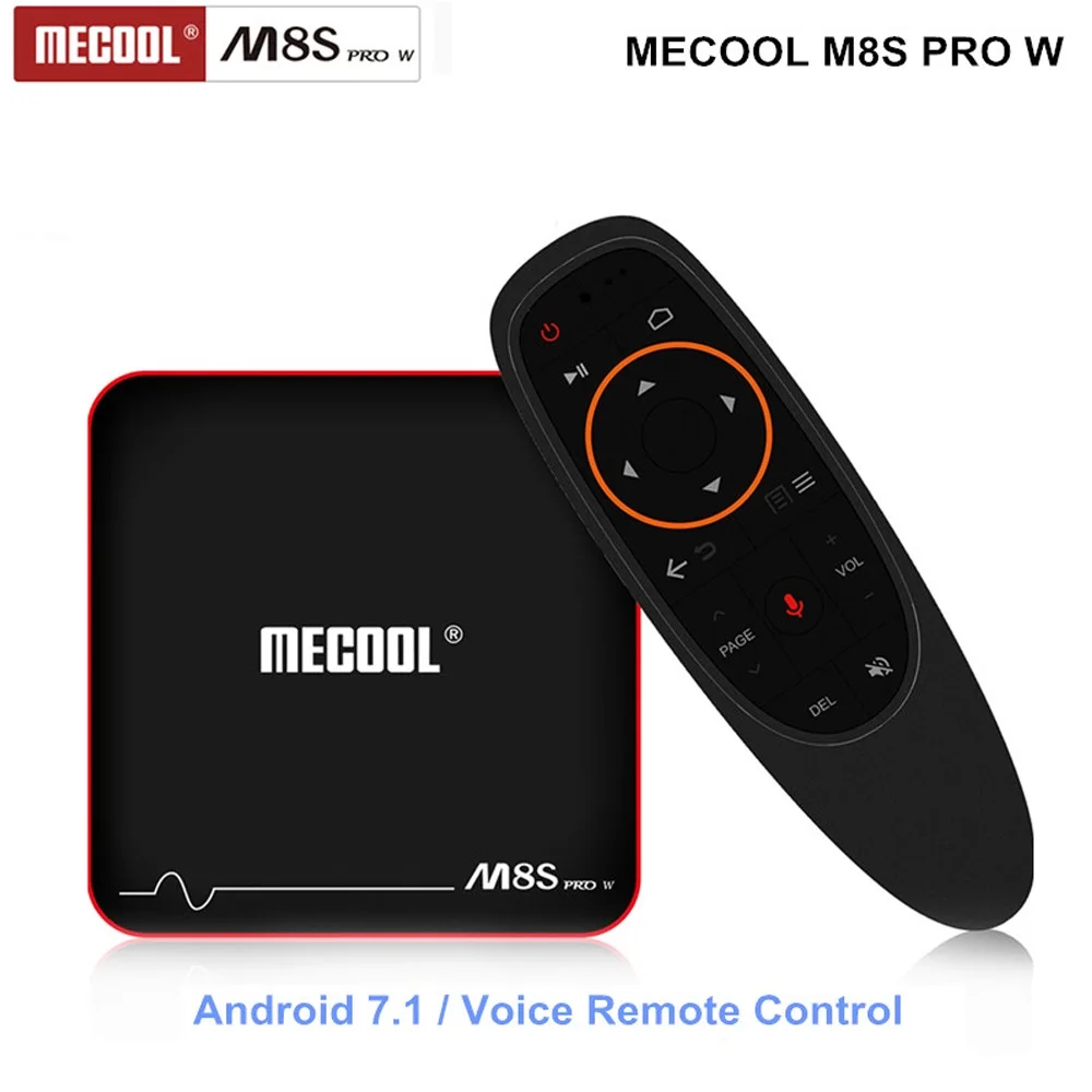 Mecool M8S PRO W 2 4G Голосовое управление Android 7.1.1 tv Box Amlogic S905W 2G 16G Stalker MAG625X 4K VP9 H.265