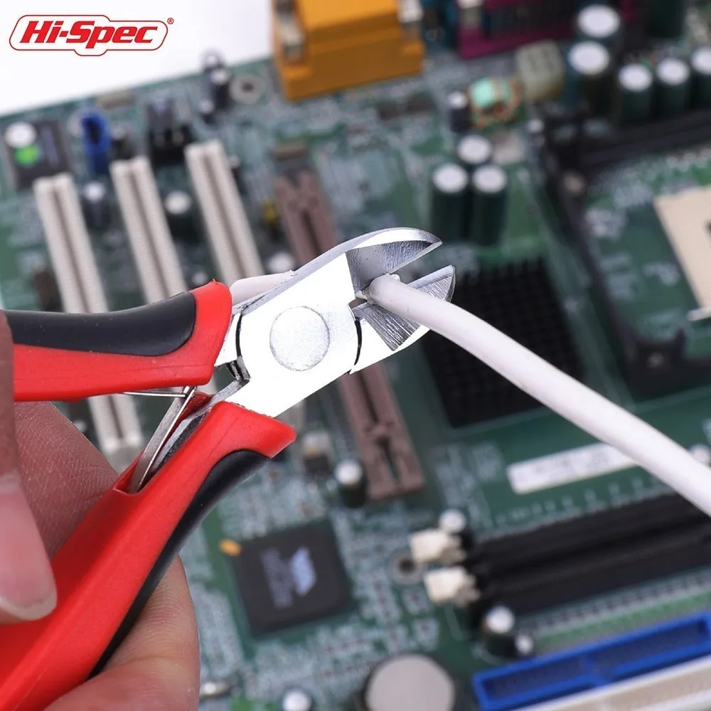 Hi-Spec из нержавеющей стали электрические кусачки для кабеля режущие боковые ножницы плоскогубцы кусачки мини диагональные плоскогубцы ручные инструменты