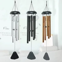 6 tube wind chime chapel bells wind chimes door wall outdoor garden wind ornament home decor hanging chimes h2y5