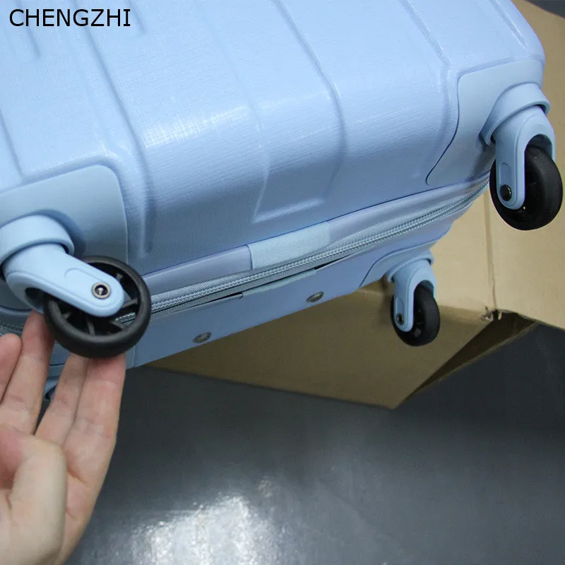 CHENGZHI 20 дюймовый модный чемодан на колесиках Спиннер из АБС пластика ретро