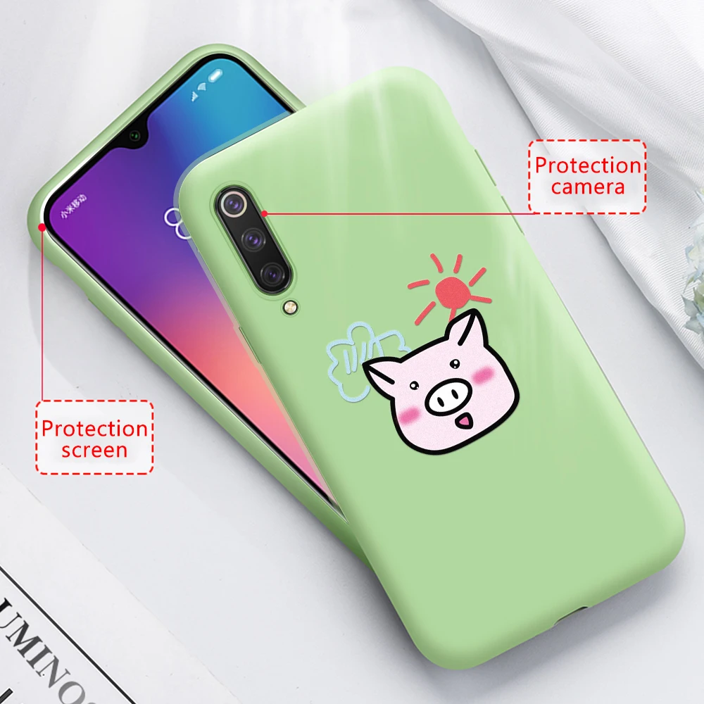 Ультра тонкие Чехлы для Xiaomi Redmi Note 7 5 6 k20 Pro Чехол Red mi 6A 7A 9T милый мягкий простой