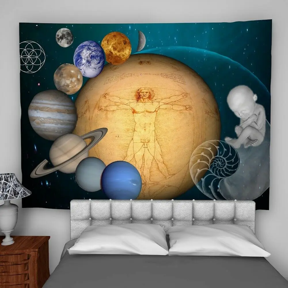 

Universe Vinci Wall Hanging Tapestry Home Decoration