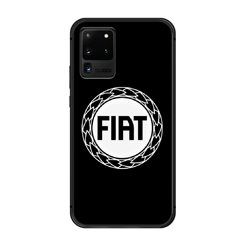 

FIAT car logo Phone Case Cover Hull For Samsung Galaxy S 6 7 8 9 10 e 20 edge uitra Note 8 9 10 plus black shell 3D hoesjes