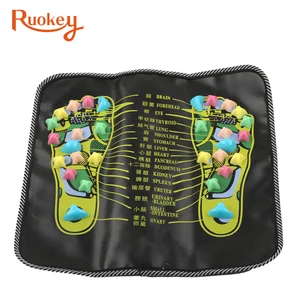 Уход за здоровьем, коврик для акупрессуры для ног, массажер, камень для ходьбы, облегчение боли в ногах, массажный коврик для ходьбы, рефлексотерапия