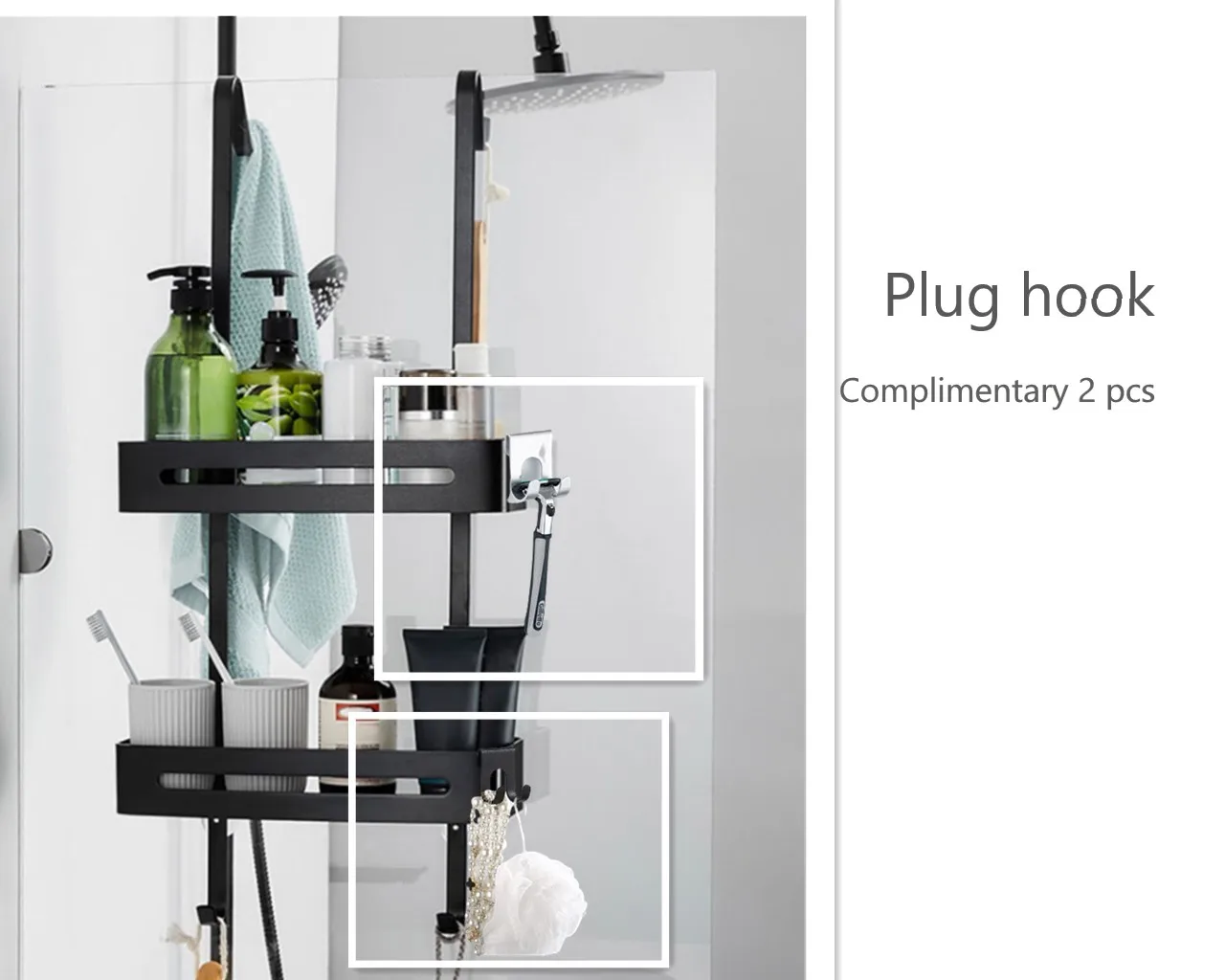 Полка для душа и ванны из нержавеющей стали подставка хранения шампуня без