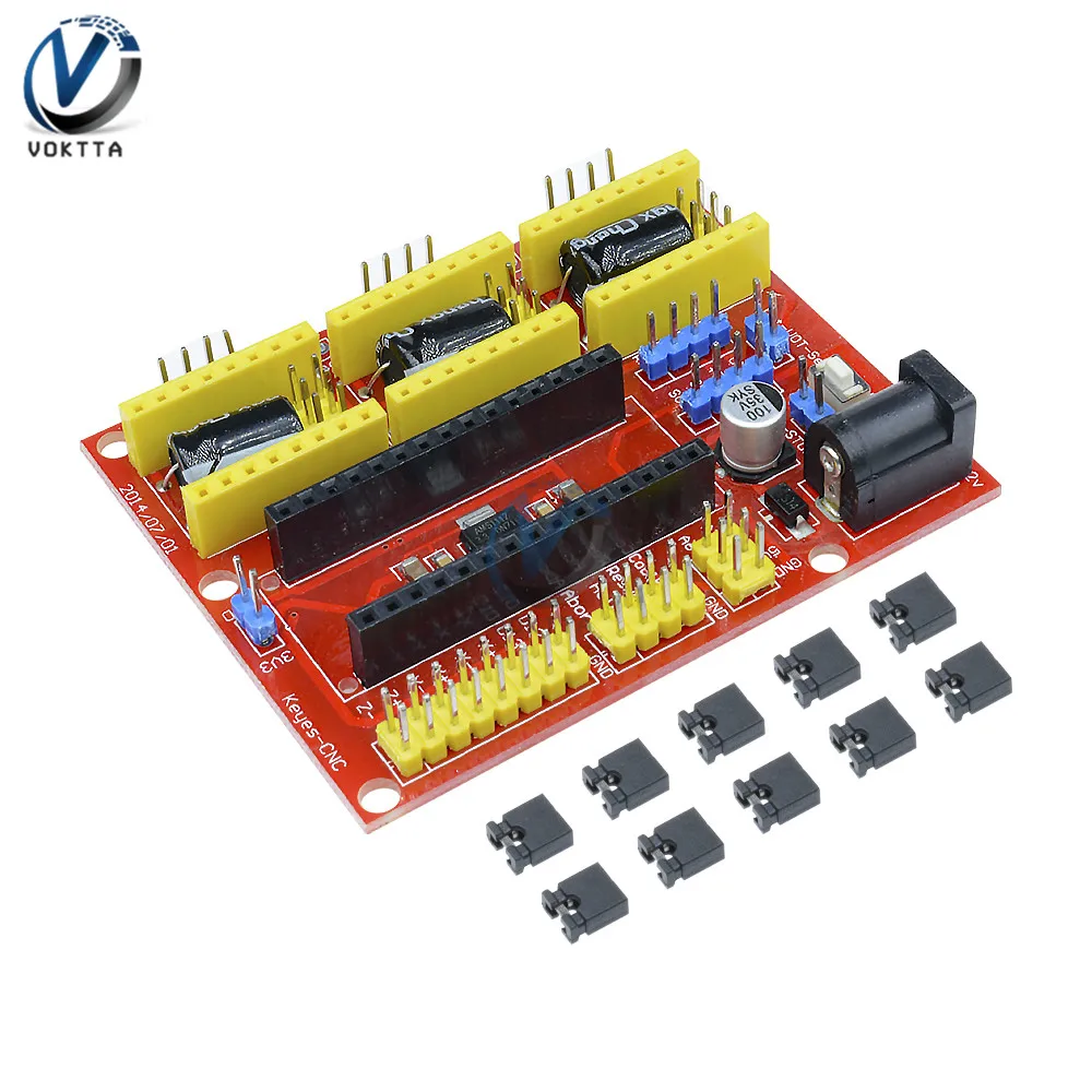 I2C IIC CNC Щит V4 гравировальный станок 3-осевой Драйвер шагового двигателя Плата