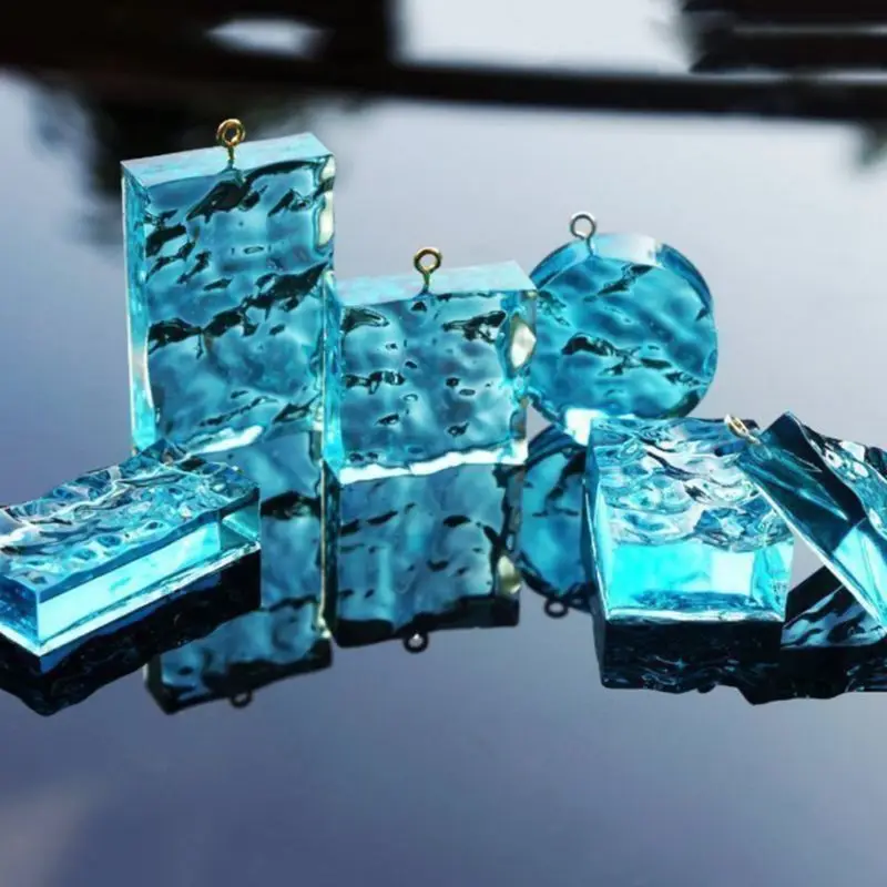 

1 Set Silicone Mold DIY Jewelry Making Tools With Spoon Mix Epoxy Resin Crafts Handmade Pendant Geometric Gifts