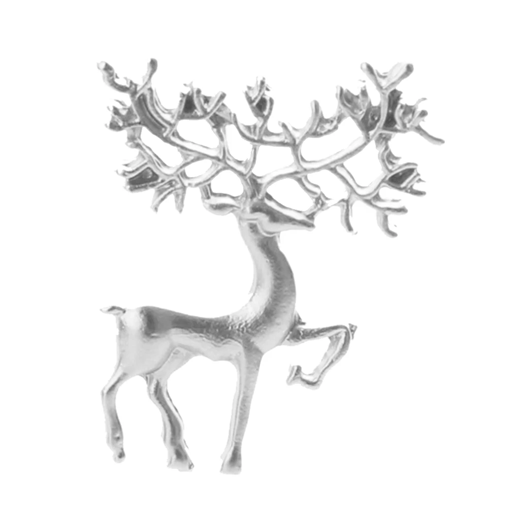 Рождественская вечеринка Олень Лось брошь для костюма значок бутоньерка корсаж |