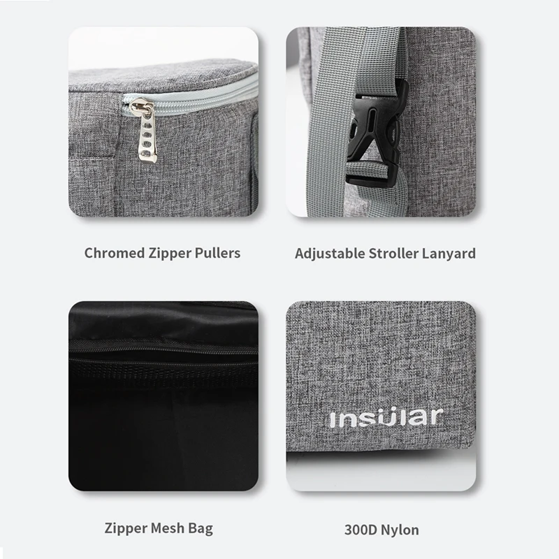 

INSULAR Maternity Nappy Bag Accessories for Portable Baby Carriage
