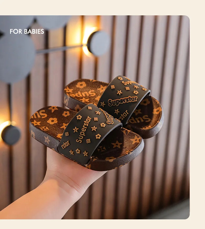 

Size 24-40 Children's Summer Boys Girls Indoor Outdoor Home Comfort Shoes Soft Bottom Cute Parent-Child Fashion Sport Shoes