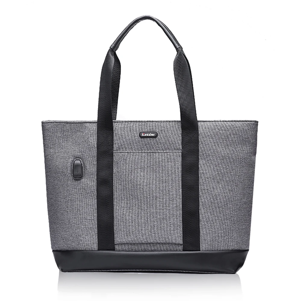 Сумка-тоут женская для ноутбука 15 6 дюйма с USB-портом зарядки водоотталкивающая |