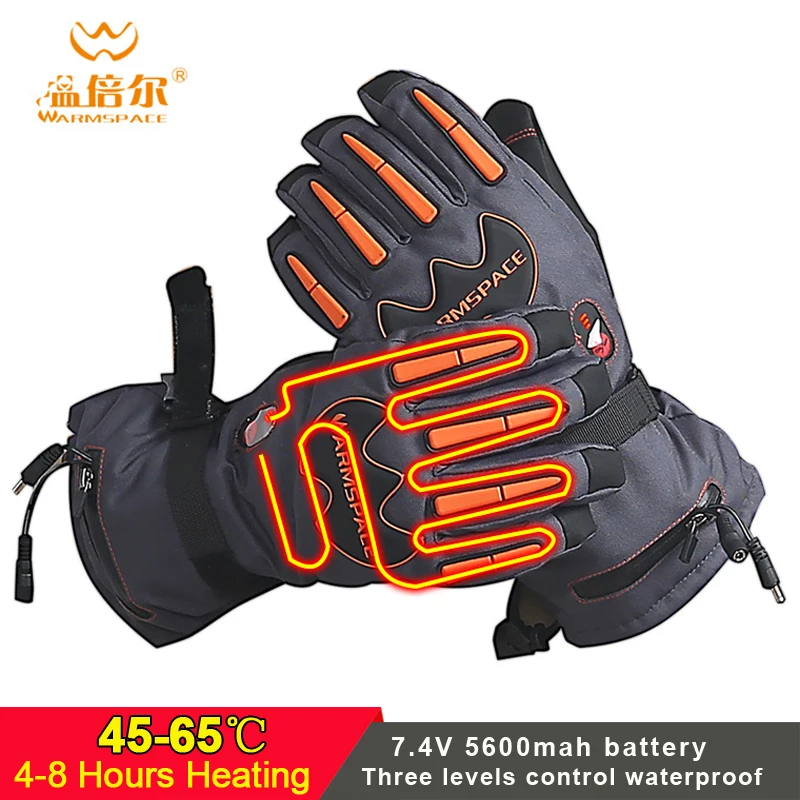 

Winter 7.4V 5600mAh Smart Electric Heated Gloves Waterproof Lithium Battery Self Heating 3 Gear Outdoor Motorcycle Ski gloves