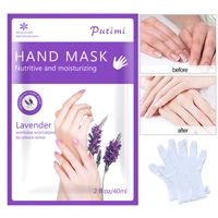 2pcs1pair lavender baby hand mask moisturizing whitening exfoliating hand spa gloves dead skin remover hand care tslm2