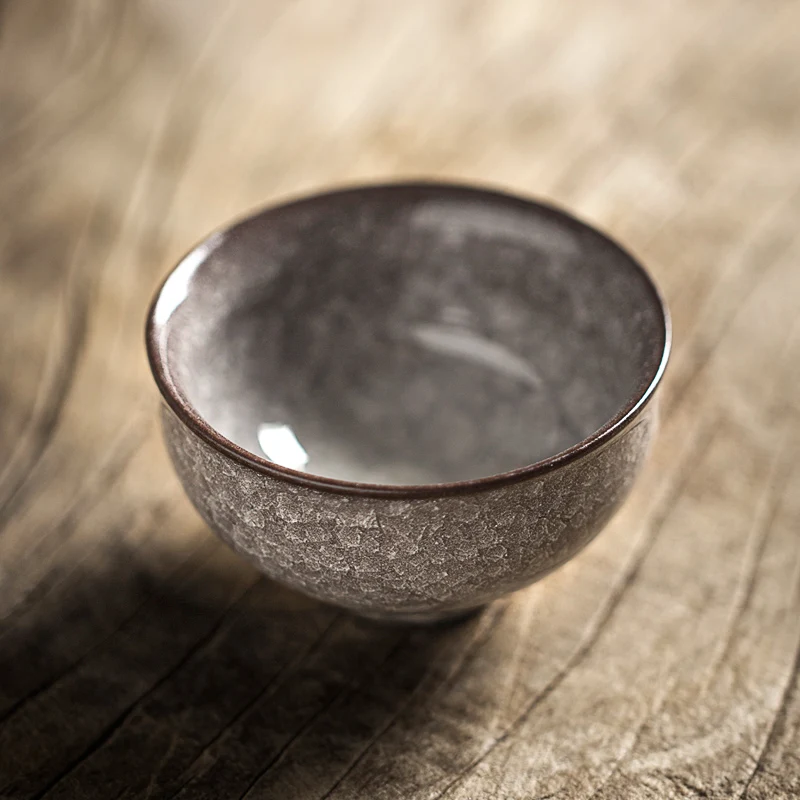 

Чашка для чая longquan из селадона, железная, с трещинами, ручной работы, керамическая чашка кунг-фу, для чая, образец чашки чая