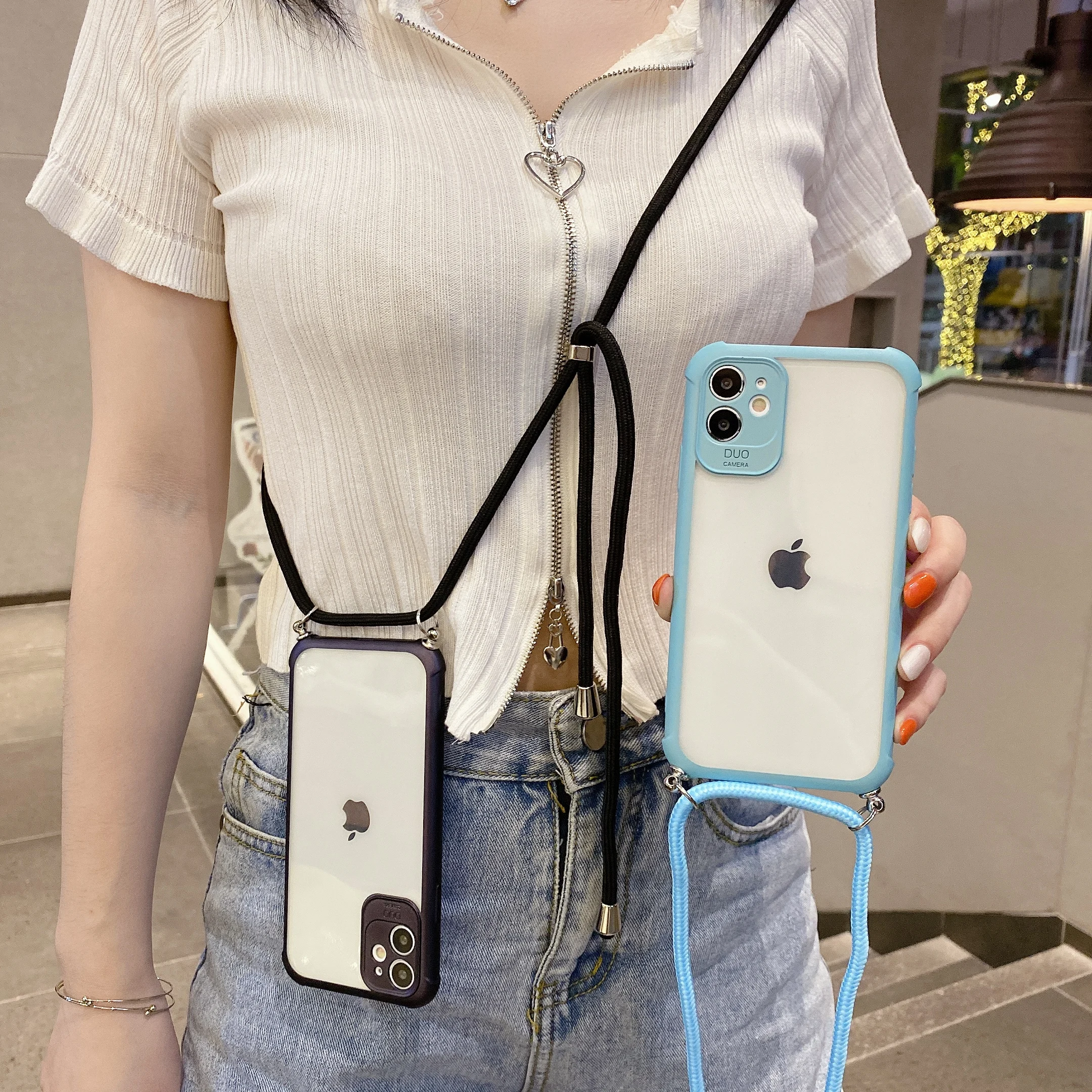 

Cute Mint Color Macaron Case for iPhone XR 7 11 pro max 8 Plus Clear Silicone Lens Protect Cover for iPhone 12 X XS Sling Cases