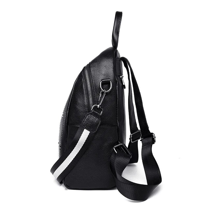 Новый кожаный рюкзак YILIAN-стильный повседневный из воловьей кожи с высокой