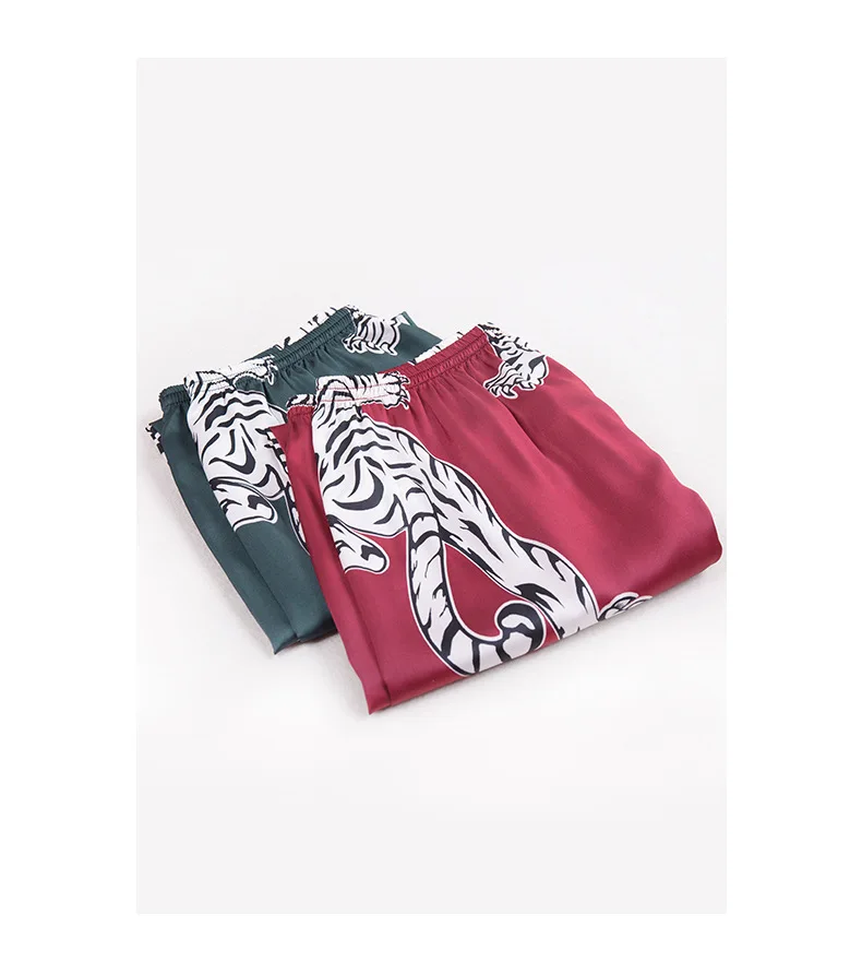 

Men Polyester Printed Sleep Bottoms Comfort Pajama Simple Loose Sleepwear Pants Pijamas Male Sheer Pyjama Trouser Homewear