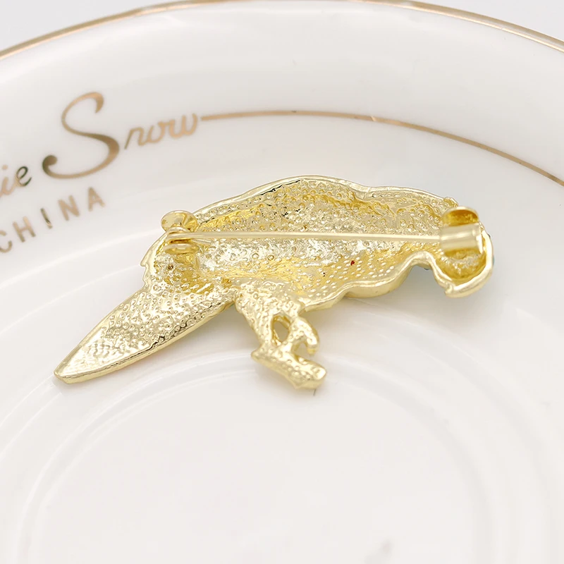 ALLYES милые эмалевые красочные броши в виде попугая для женщин Модный дизайн брошь