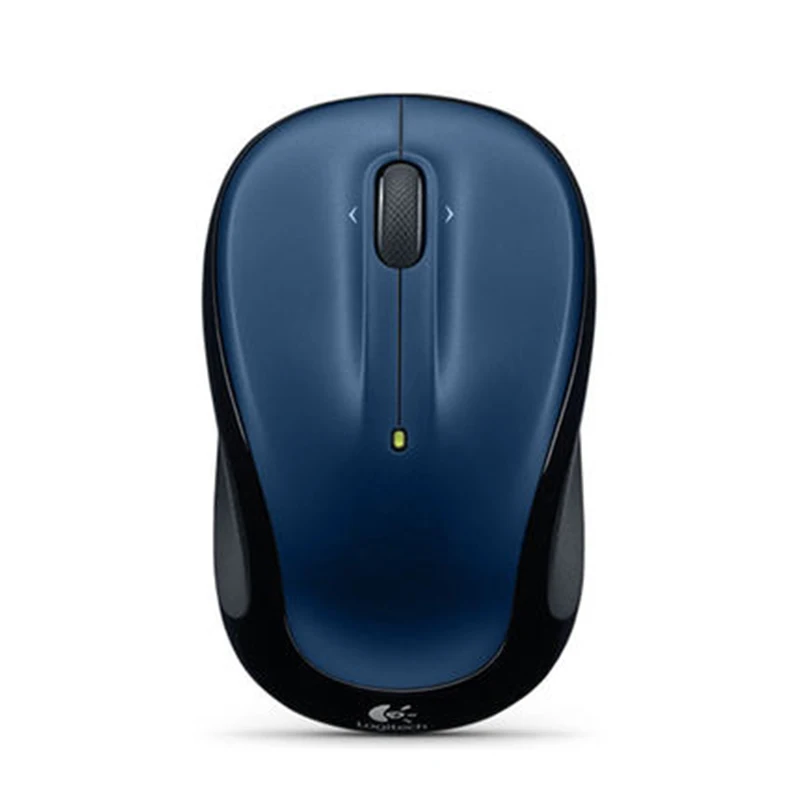 Синий Беспроводная игровая мышь logitech M325 с наноприемником, оптическая Ergonimic 1000 dpi для Mac OS/Windows, поддержка Агентства, проверка - Цвет: Синий