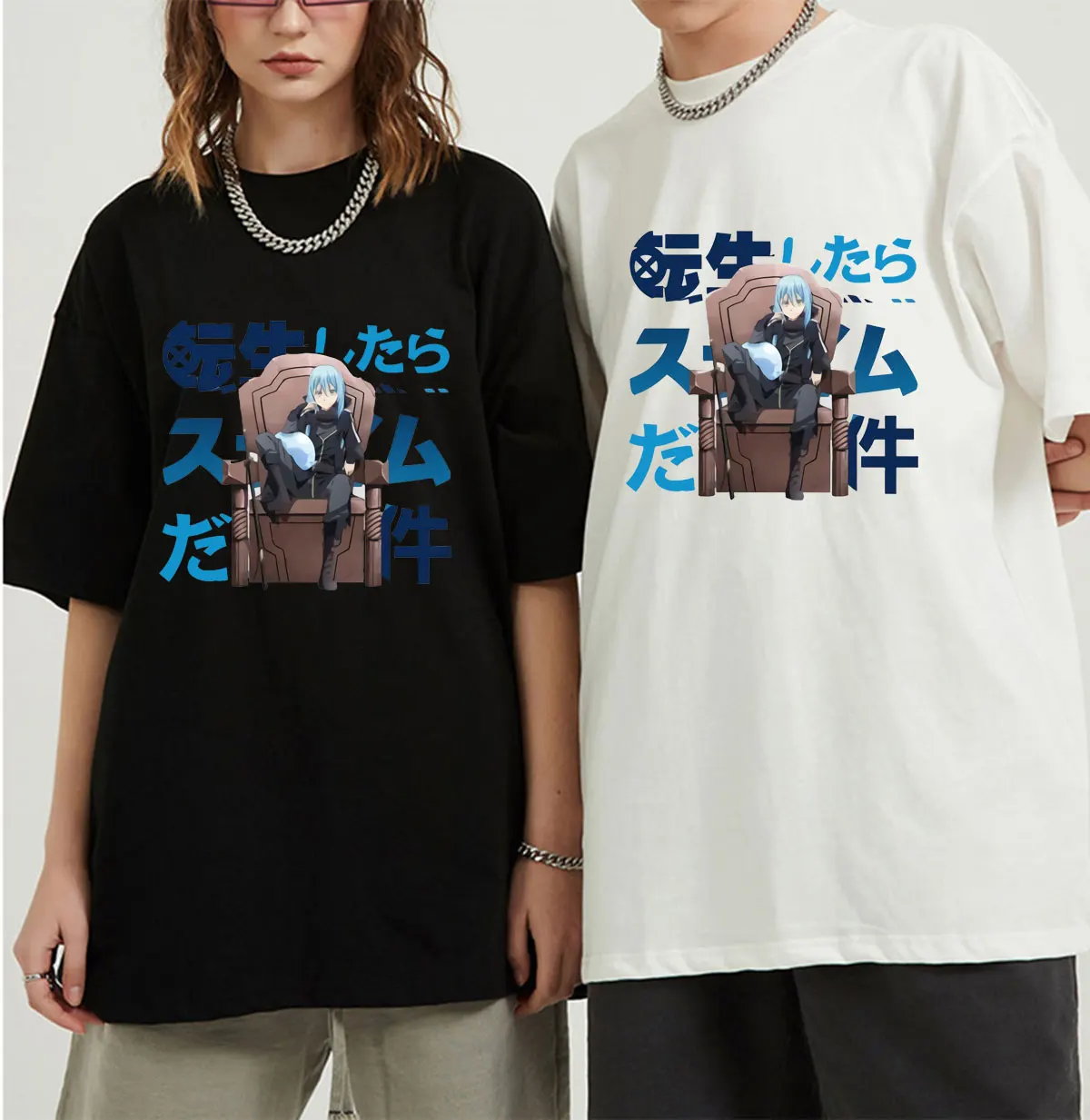 

That Time I Got Reincarnated As A Slime T Shirt Women Men Summer Short Sleeve Fashion T-shirts Fashion Casual Streetwear Tee Top
