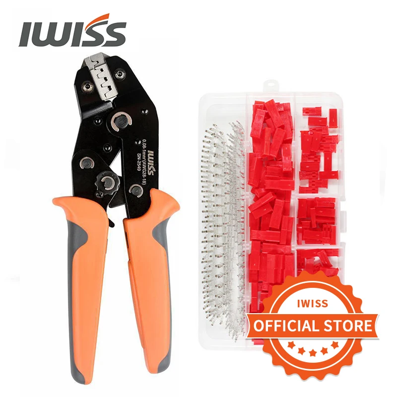 Набор обжимных клемм IWISS SN-2549 420 шт. набор коннекторов SYP male/female bare terminal SYP-2P