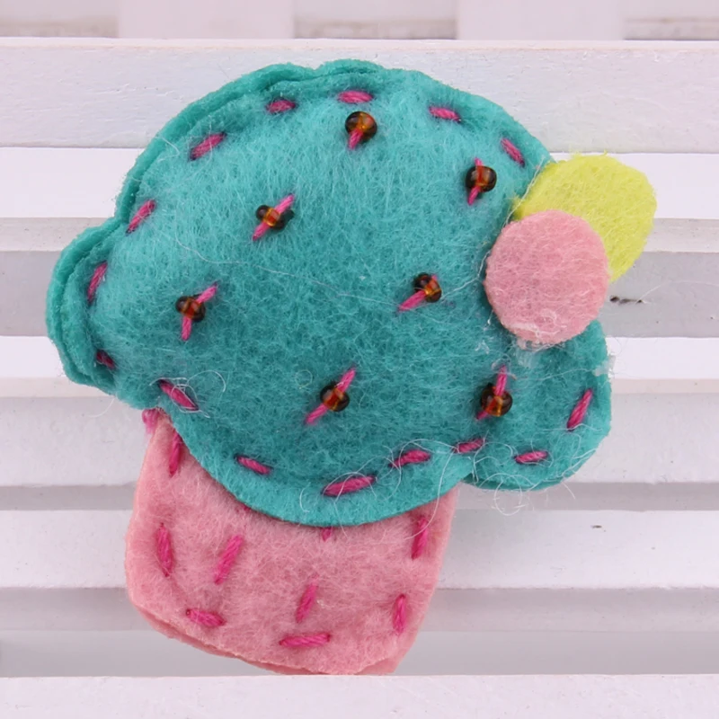 Детская искусственная Милая шерстяная ткань Ручное шитье штуцер тип мороженого