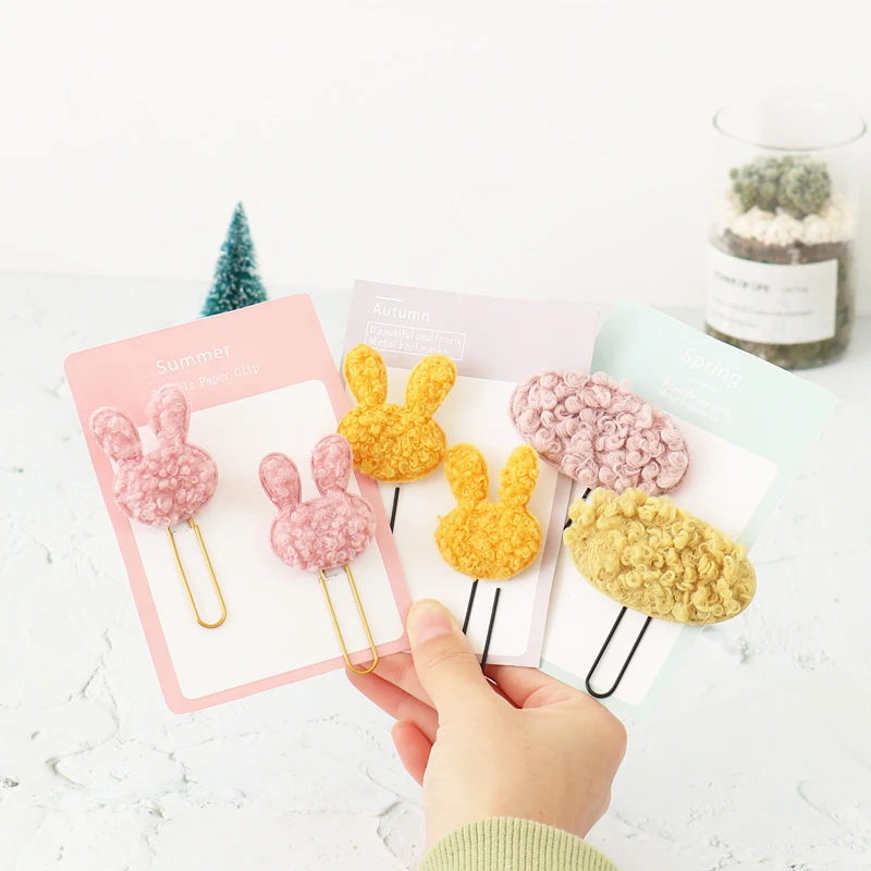 Милая и универсальная плюшевая Заколка пачка из овечьей шерсти с флисовой