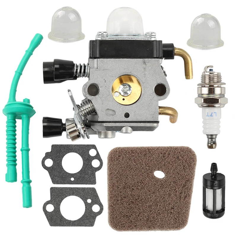 

Grass Trimmer Carburetor Kit For STIHL FS38 FS45 FS46 FS55 KM55 Brushcutter Lawn Mower Carburetor Air Fuel Filter Gasket Carb