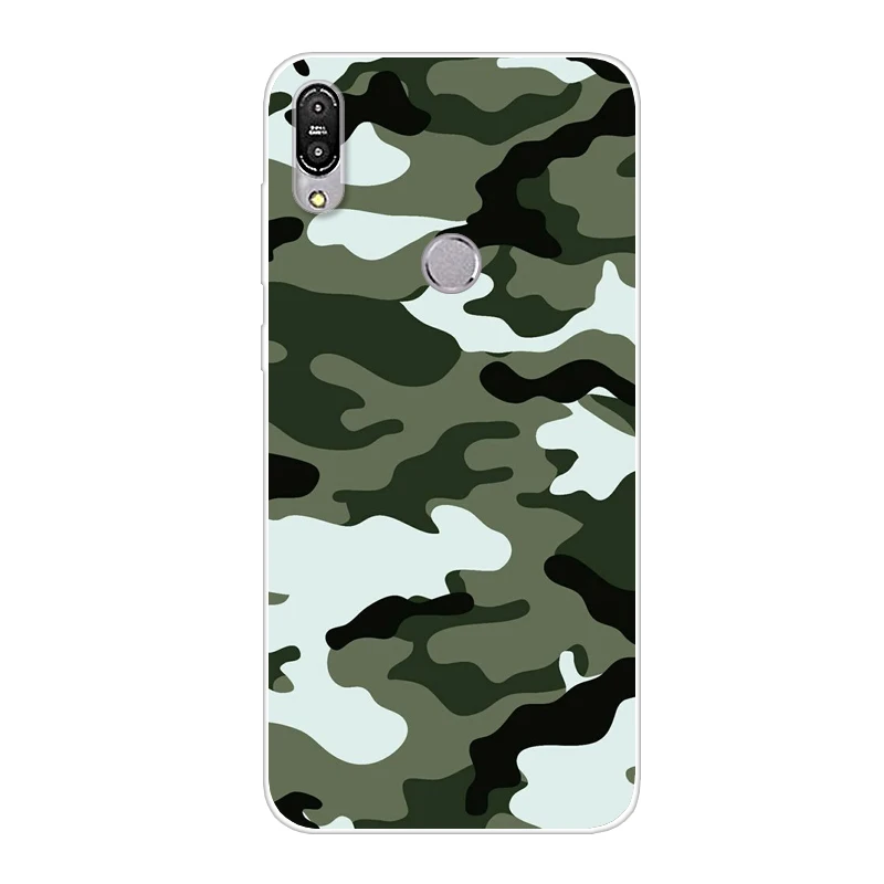 Camouflage Clear Soft TPU phone case For Asus Zenfone Max Pro M1 ZB601KL ZB602KL Case Cover Matte Painting Cases Coque Capinhas | Мобильные