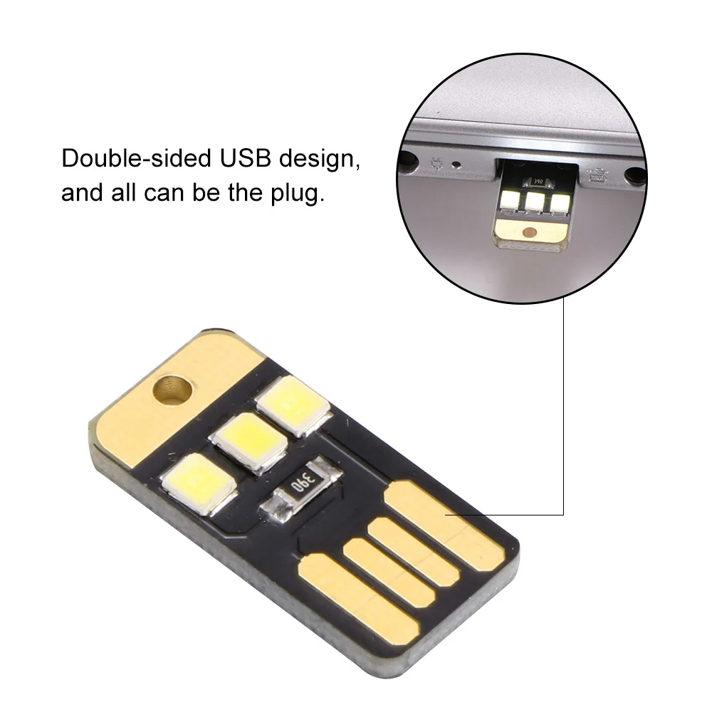 5 шт. ночник Мини карманный USB светодиодный брелок Ночной светильник 0 2 Вт для