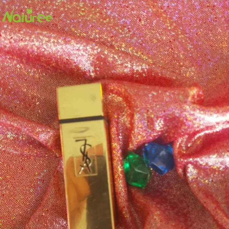 1 5*1 м флэш лазерный отпечаток пальца точка стрейч трикотажная бронзовая ткань