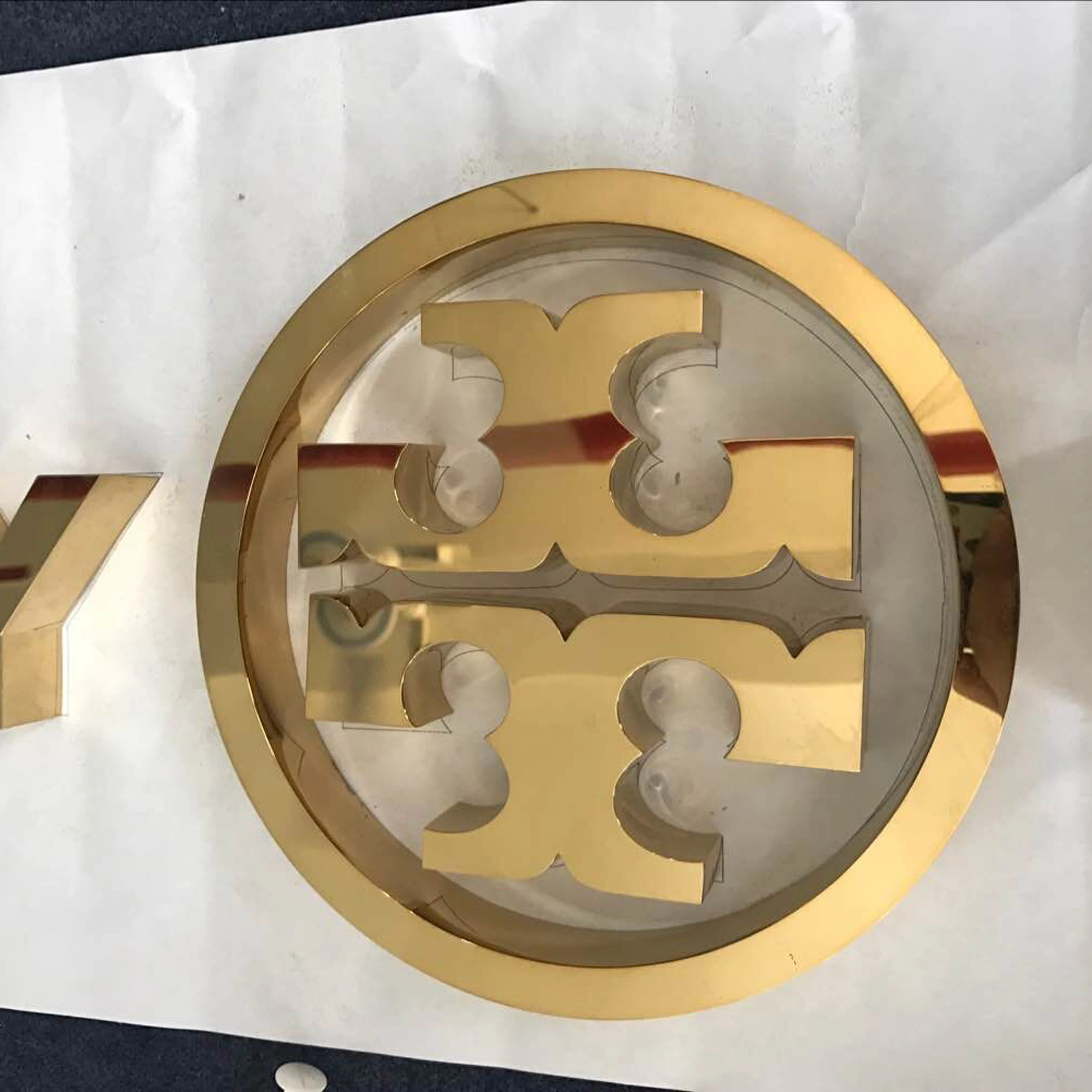 Titanium Metal Stainless Steel Channel Letter Polished Signs For Office Home Decoration | Дом и сад