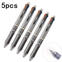 5pcslot multicolor 5 in 1 ballpoint pen 0 7mm 4 colors ball pen refill and 0 5mm mechanical pencil lead set for writing marking