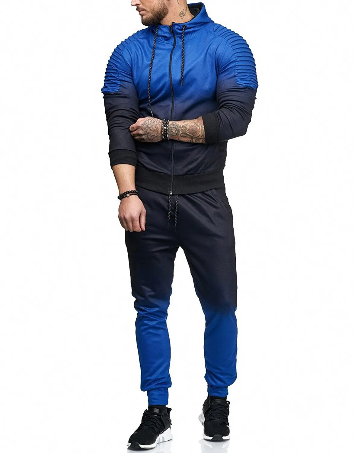 

Men's Gradient Stripes Tie Dye Sweatpants Men Track Suit M-xxxl Plus Size Tracksuit Men Men's Casual Sports Suit Explosion Model