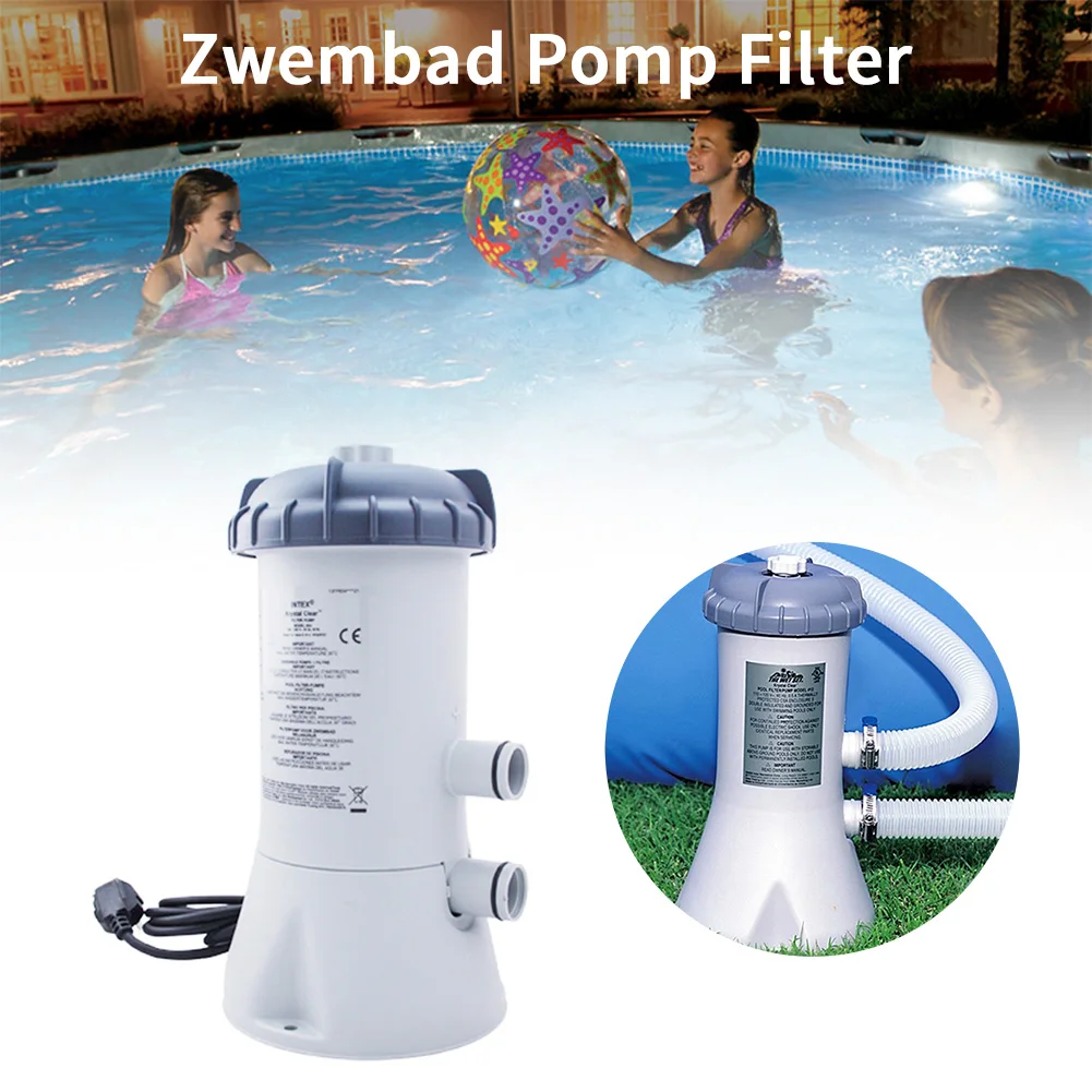 

Насос для бассейна IN & TEX 28604/58604, фильтр для очистки воды в летнем бассейне с картриджным фильтром 530 GPH и шлангом диаметром 1/4 дюйма
