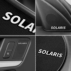 4 шт., алюминиевые 3D-наклейки на колонки Hyundai Solaris