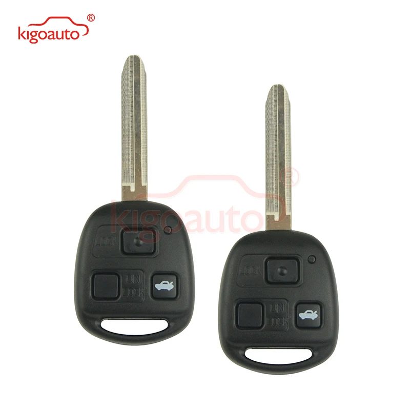 Kigoauto Denso (не Valeo) 2 шт. 3 кнопки 434 МГц TOY43 лезвие с чипом 4d67для Toyota Land Cruiser FJ