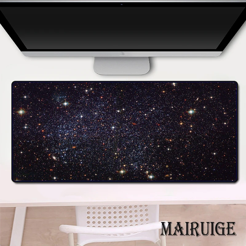 

Stars Planets Large Mouse Pad XXL PC Laptop Keyboard Palm Rest Play Mat 80x40 Gamer Mousepad Desk Mat Gaming Accessories Art Rug