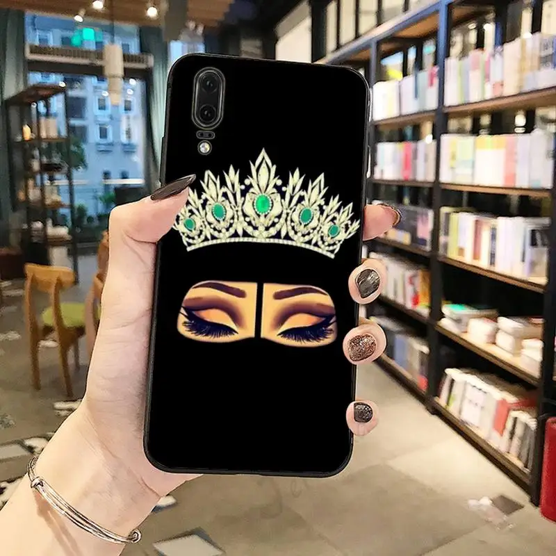 

Muslim Islamic Arabic Gril Eyes high quality Phone Case funda For Huawei honor Mate P 10 20 30 40 Pro 10i 9 10 20 8 x Lite