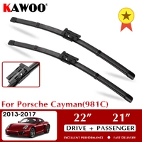kawoo wiper car wiper blade blades for porsche cayman981c 2013 2017 windshield windscreen window wash 2221 lhd rhd