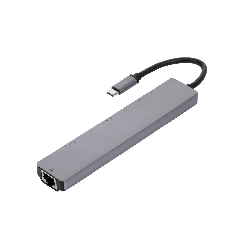 Док-станция для ноутбука 8-в-1 USB * 2 + HDTV Type-C SD TF RJ45 87 Вт | Компьютеры и офис
