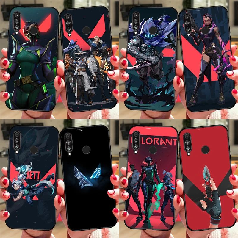 Valorant Shooting Game Case For Huawei P30 P20 P40 Mate 20 Lite P Smart 2019 Nova 9 5T Honor 50 Pro 8X 10i Coque