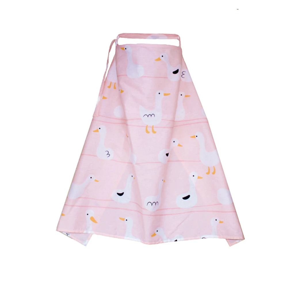 

Cotton Blend Poncho In Public Outdoor Soft Shawl Secure Breathable Apron Open Neckline Baby Feeding Adjustable Nursing Cover