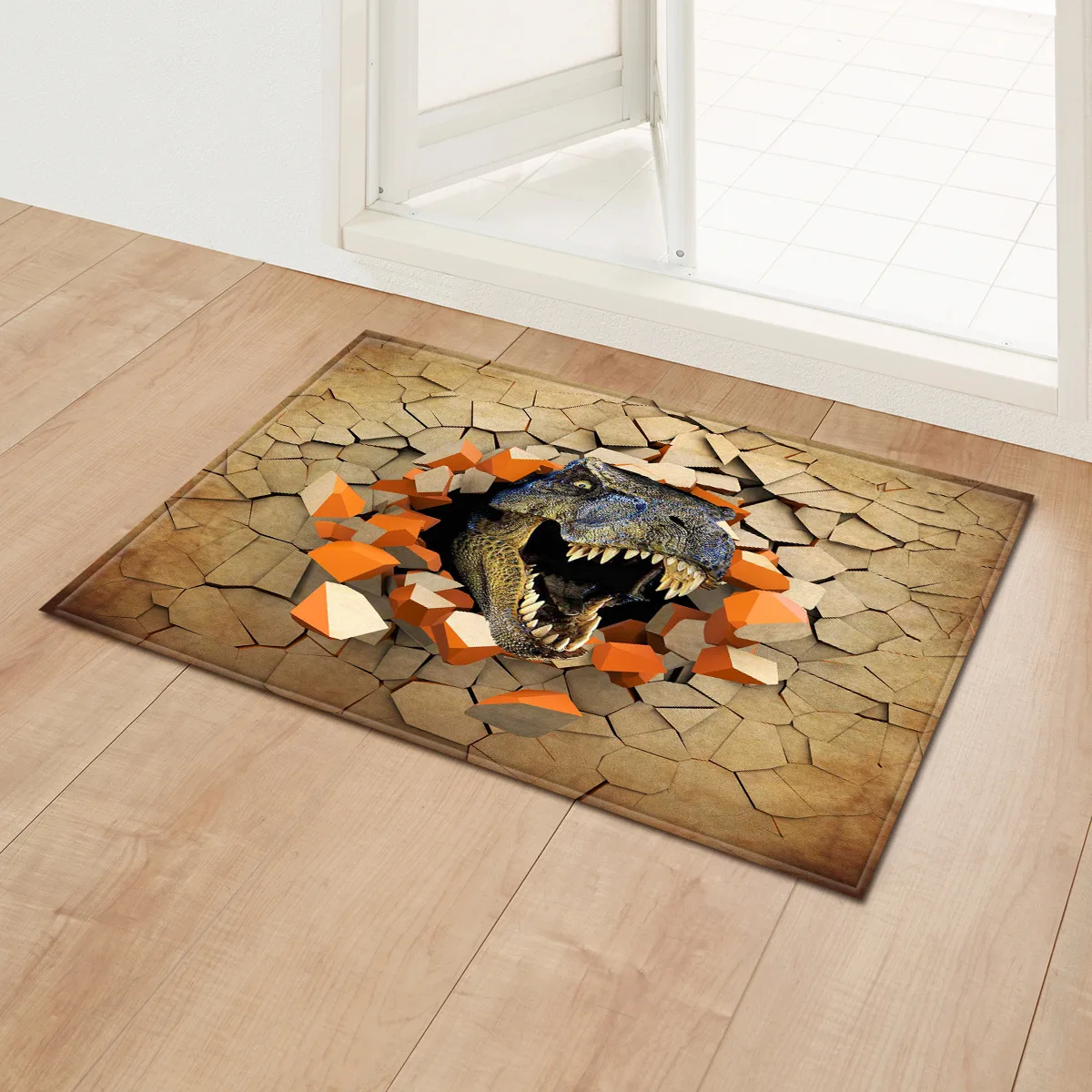 Ковер фланелевый с 3D-принтом черепа в скандинавском стиле детский игровой коврик