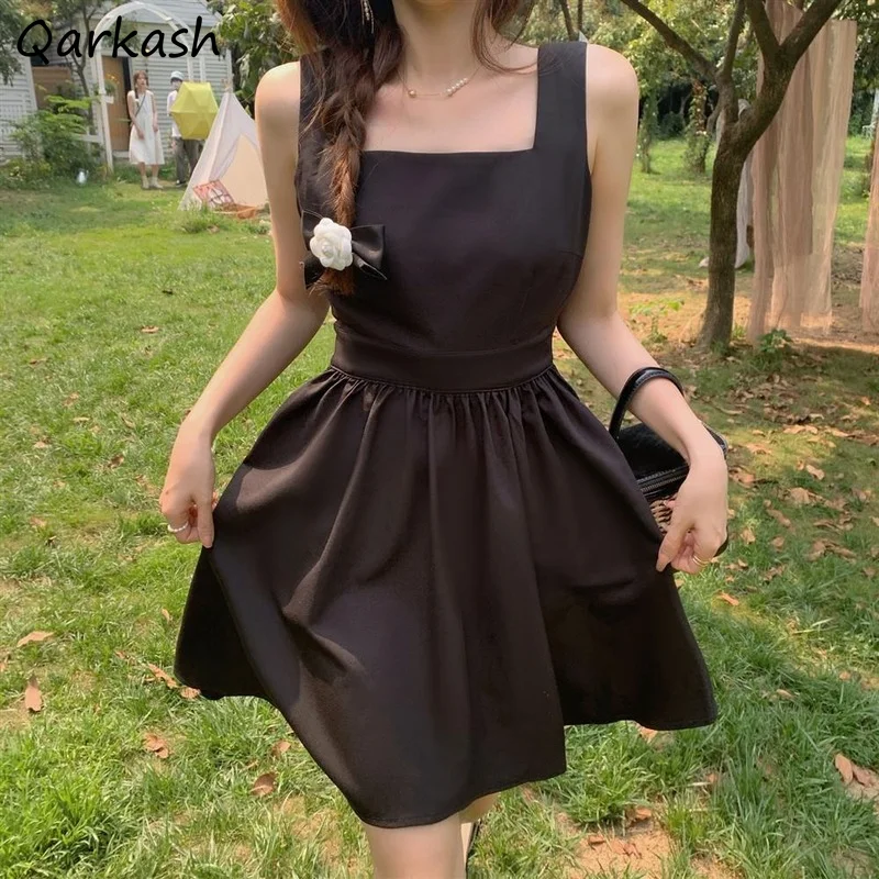 Платье женское с большим бантом на спине милый пикантный элегантный