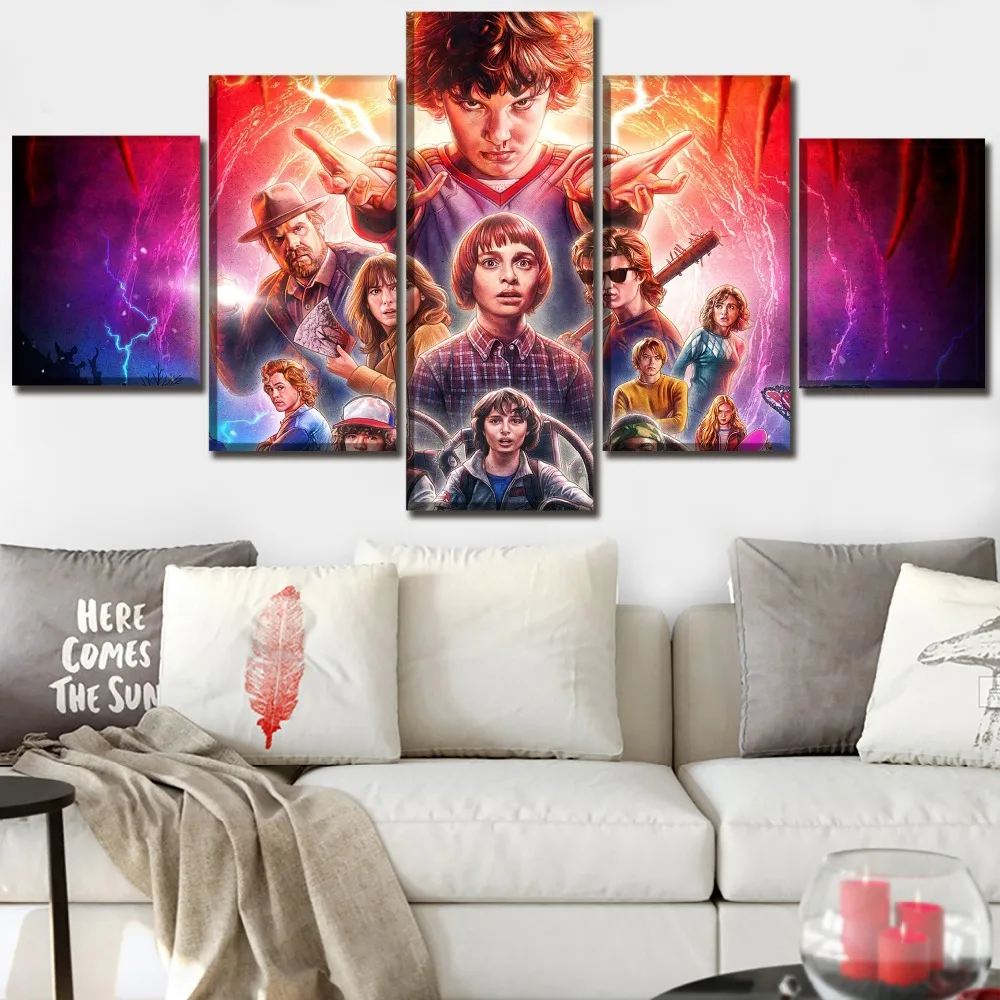 5 шт. холст картины декоративные на стену для современной гостиной ТВ серии